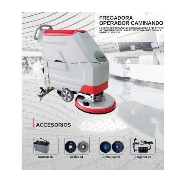 Fregadora Secadora Automática a Bateria HIDRO 530B - Imagen 3