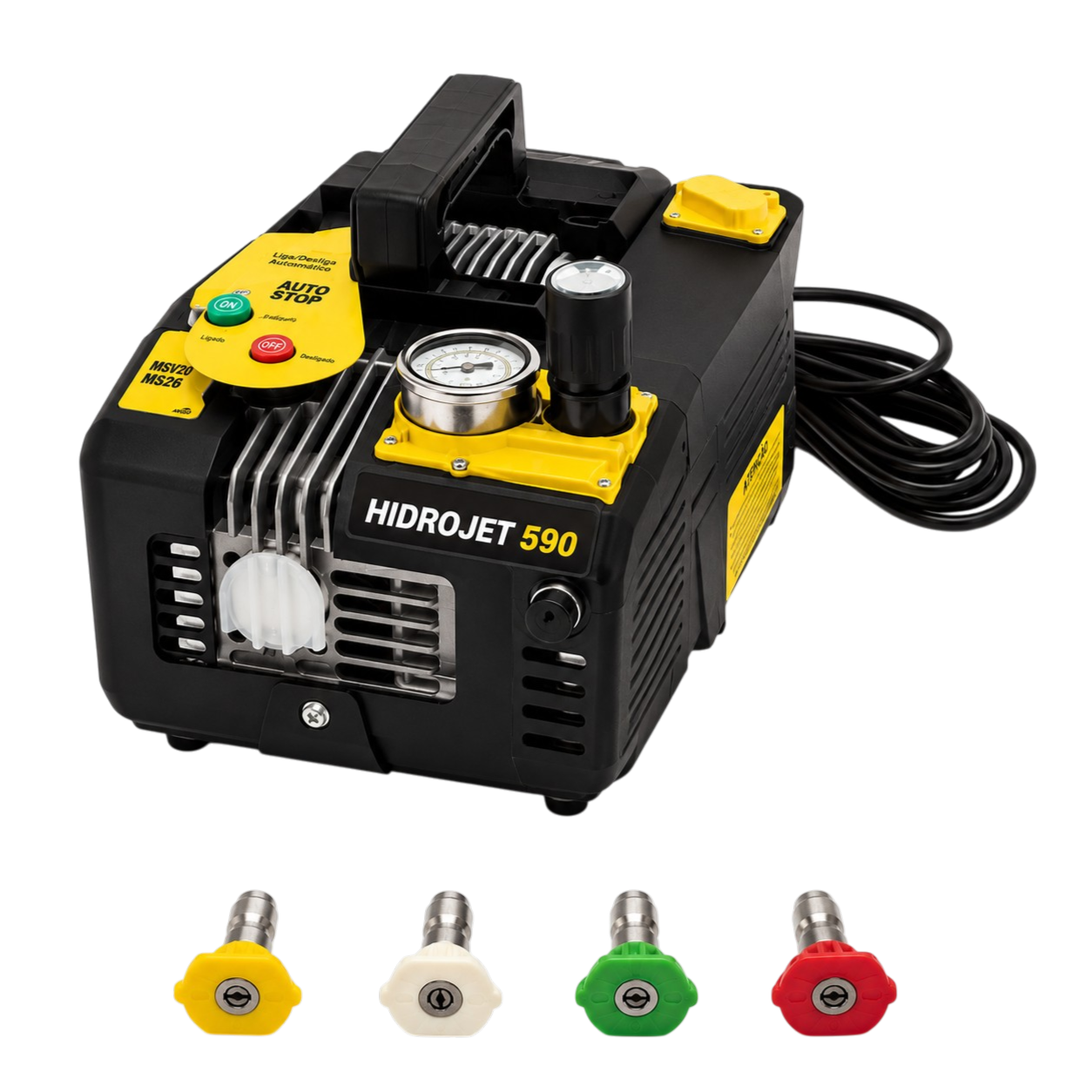 Hidrolavadora HIDROJET 590 | Profesional 8 Lts/min | 130 Bar | 3HP | 220V